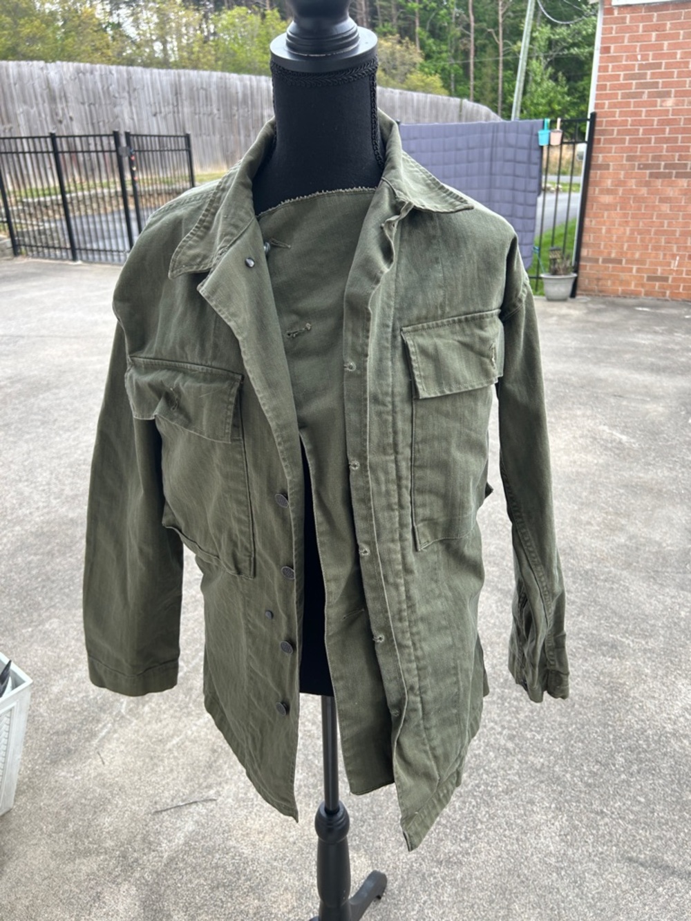 Vintage Military Field Jacket - Olive Green